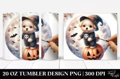 Simple Funny Halloween Puppy 20 Oz Tumbler Product Image 1
