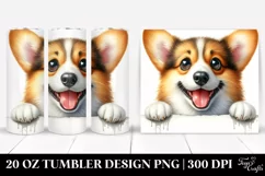 Cute Crazy Pembroke Welsh Corgi | 20 Oz Tumbler Product Image 1