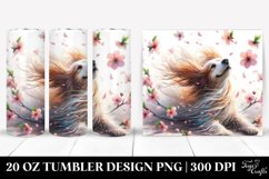 Spring Petals Dog Tumbler | 20 oz Tumbler Product Image 1