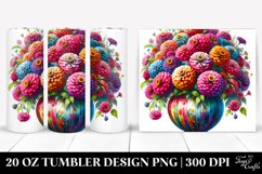 Vibrant Zinnia Sublimation Tumbler Product Image 1