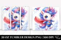 Baby Unicorn Hero Kite | 20 oz Tumbler Product Image 1