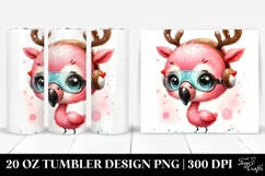 Expressive Flamingo 20 Oz Tumbler Product Image 1