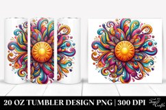 colorful whimsical vibrant sun | 20 Oz Tumbler Product Image 1