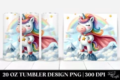 Cute Unicorn Hero Airy Mountaintop | 20 Oz Tumbler Product Image 1