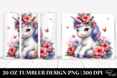 colorful baby unicorn | 20 Oz Tumbler Product Image 1
