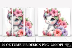 colorful baby unicorn | 20 Oz Tumbler Product Image 1