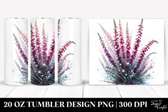 20 Oz Tumbler Sublimation | Metalic Heather Watercolor Product Image 1
