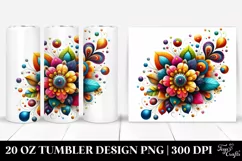 Colorful Flower | 20 Oz Tumbler Product Image 1