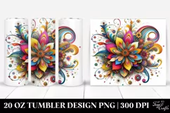 Colorful Flower | 20 Oz Tumbler Product Image 1