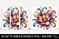 Colorful Flower | 20 Oz Tumbler Product Image 1