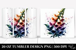 Abstract Glossy Foxglove Material Watercolor Splash | 20 Oz Product Image 1