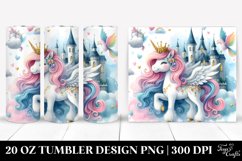 Dreamlike Castle Unicorn | 20 Oz Tumbler Product Image 1