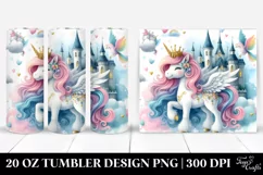 Dreamlike Castle Unicorn | 20 Oz Tumbler Product Image 1