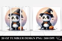 Digital Panda on Moon, High-Res 20 Oz Tumbler Product Image 1