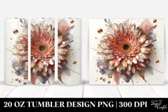 Golden Marble Shiny Tumbler Product Image 1