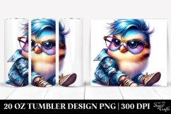 Watercolor Revolted Baby Bird | 20 oz Tumbler Product Image 1