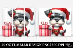 Expressive Miniature Schnauzer Baby Watercolor 20 Oz Tumbler Product Image 1