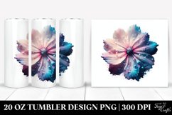 20 Oz Tumbler Sublimation | Cosmos Watercolor Splash Product Image 1