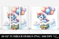 Floating Island Unicorn | 20 Oz Tumbler Product Image 1