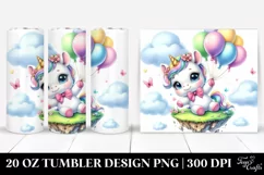 Whimsical Floating Unicorn | 20 Oz Tumbler Product Image 1
