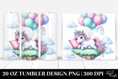 Colorful Floating Unicorn | 20 Oz Tumbler Product Image 1