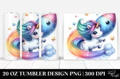 Pastel Unicorn Playful Comet Tumbler Product Image 1