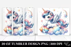 Playful Comet Unicorn from | 20 Oz Tumbler Product Image 1