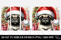 Expressive Pug Baby Watercolor 20 Oz Tumbler Product Image 1