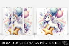 Dreamy Star Unicorn | 20 Oz Tumbler Product Image 1