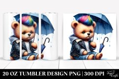 Watercolor Contempt Baby Bear | 20 oz Tumbler Product Image 1