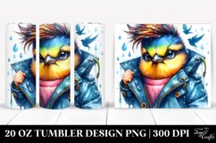 Baby Bird Posing with Raincoat | 20 oz Tumbler Product Image 1
