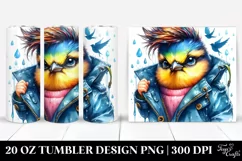 Baby Bird Posing with Raincoat | 20 oz Tumbler Product Image 1