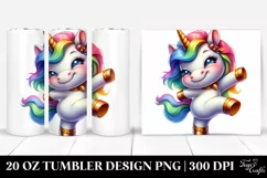 Cute Baby Unicorn Drawing | 20 Oz Tumbler Product Image 1