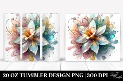 splash,Abstract Daffodil,20 oz Tumbler Product Image 1