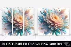 Glossy Chrysanthemum Clipart 20 Oz Tumbler Product Image 1