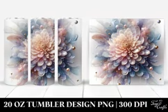 Glossy Chrysanthemum Clipart 20 Oz Tumbler Product Image 1