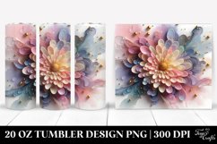 Glossy Chrysanthemum Clipart 20 Oz Tumbler Product Image 1