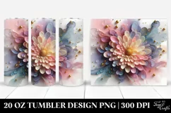 Glossy Chrysanthemum Clipart 20 Oz Tumbler Product Image 1