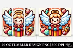 Holidays Gift Box with Wings Clipart, High-Quality 20 Oz Product Image 1