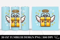 Gift Box with Wings Clipart 20 Oz Tumbler Product Image 1