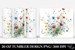 Colorful Wild Flowers | 20 oz Tumbler Product Image 1