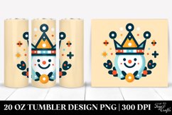 Colorful Winter Crown Clipart, High-Quality 20 Oz Tumbler Product Image 1