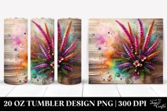 Floral Tumbler, 20 oz Skinny Tumbler Wrap Product Image 1