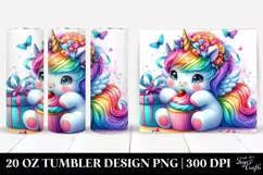Vibrant Unicorn Playing | 20 Oz Tumbler Product Image 1