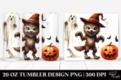 Funny Halloween Werewolf Clipart 20 oz Tumbler Product Image 1