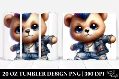 Vibrant Baby Bear Dancing | 20 Oz Tumbler Product Image 1