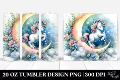 Magical Moon Unicorn Pirouetting | 20 Oz Tumbler Product Image 1
