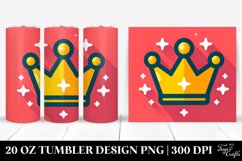 Colorful Holiday Crown Clipart, High-Quality 20 Oz Tumbler Product Image 1