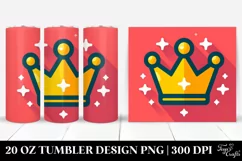 Colorful Holiday Crown Clipart, High-Quality 20 Oz Tumbler Product Image 1