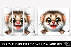 Cute Crazy Weasel | 20 Oz Tumbler Product Image 1